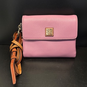 Dooney & Bourke Purple Fold Over Flap Crossbody Bag