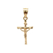 14kt Yellow Gold Crucifix Cross Pendant