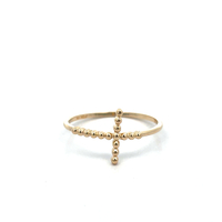 14kt Yellow Gold Cross Ring