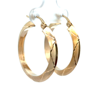 14kt Yellow Gold Hoop Earrings