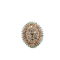 10kt Yellow Gold 1.50ct tw Diamond Cluster Ring