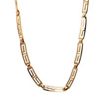 14kt Yellow Gold 18" 6mm Greek Key Necklace 