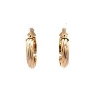 14kt Yellow Gold Hoop Earrings 