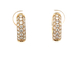 14kt Yellow Gold 1.25ct tw Diamond Huggie Hoop Earrings