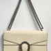 Gucci Dionysus Small Leather Shoulder Bag – Crystal Tiger Head – Ivory