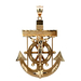 14kt Yellow Gold Crucifix Anchor Pendant