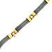 14kt Yellow Gold And Stainless Steel Bracelet