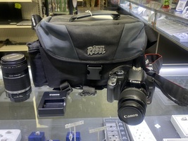 Canon EOS Rebel XSi 12.2MP DSLR Camera W/ EF 18-55mm + EFS 55-220mm Lenses