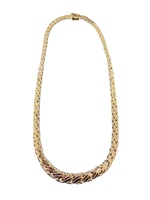 14kt Yellow Gold 17" Braided Link Necklace