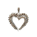 10kt White Gold .40ct tw Diamond Heart Pendant