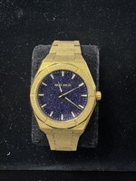 Men's gold Paul Rich watch with steel strap Star Dust II - Gold 43MM
