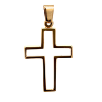 14kt Yellow Gold Cross Pendant 
