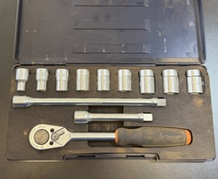 Garant 12PC Hex Drive 10-24mm Socket Set 63 7663