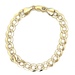 14kt Yellow Gold 8" 8.25mm Diamond Cut Curb Link Bracelet