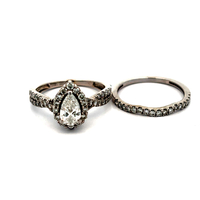 10kt White Gold 1.00ct tw Lab Diamond Wedding Set