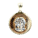 14kt Two Tone Jesus Pendant 