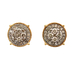 10kt Yellow Gold .80ct tw Diamond Cluster Stud Earrings