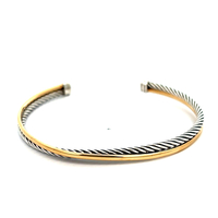 David Yurman 18kt & .925 Crossover Bracelet 