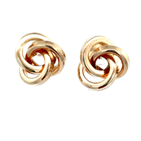 14kt Yellow Gold Knot Stud Earrings