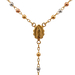 14kt Tri-Color 17" Rosary 