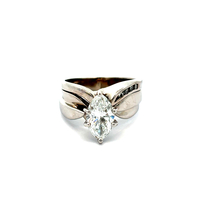 14kt White Gold 1.58ct tw Diamond Engagement Ring