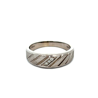 10kt White Gold Diamond Band Ring 