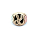 10kt Tri-Color Onyx Eagle Ring