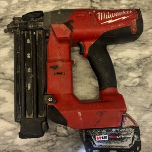 M18 FUEL 18-Volt Lithium-Ion Brushless Cordless 18-Gauge Brad Nailer W Battery 