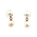 14kt Yellow Gold Pearl Dangling Earrings 