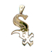 14kt Yellow Gold Sox Pendant 