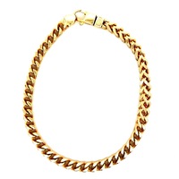 14kt Yellow Gold 8.5" Franco Link Bracelet 