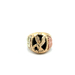 10kt Tri-Color Onyx Eagle Ring