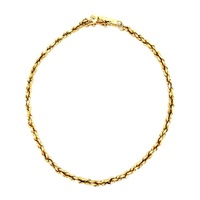 14kt Yellow Gold 8" 2.5mm Rope Bracelet 