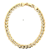 10kt Yellow Gold 9" 7mm Curb Link Bracelet