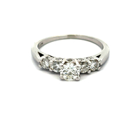 18kt White Gold .75ct tw Diamond Engagement Ring