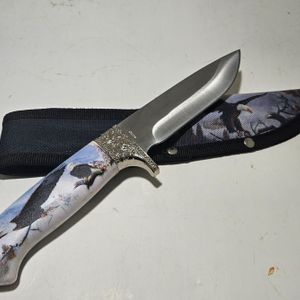 Stainless Steal Eagle Knife With Sheath 