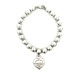 Tiffany & Co. Return To Tiffany Heart Tag Bead Bracelet W/Box & Pouch 