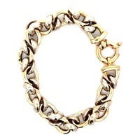 18kt Yellow Gold 8" Fancy Link Bracelet 