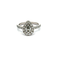 14kt White Gold 1.00ct tw Diamond Halo Ring