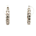 14kt White Gold .20ct tw Diamond Huggie Hoop Earrings