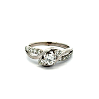 14kt White Gold 1.00ct tw Diamond Engagement Ring