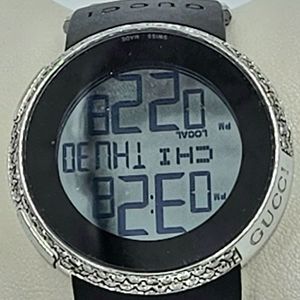 Gucci I-Gucci Digital Watch Ref 114-4 44 mm Swiss Quartz Rubber Strap