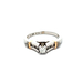14kt Two Tone .30ct tw Diamond Ring