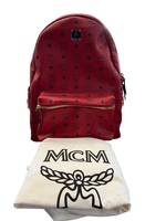 MCM Stark Red Backpack 
