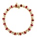 14kt Yellow Gold .45ct tw Diamond & Ruby Bracelet 