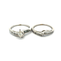 14kt White Gold .50ct tw Marquise Diamond Engagement Ring