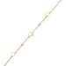 14kt Yellow Gold 6" Star Bracelet