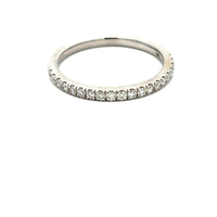 14kt White Gold Lab Diamond Band