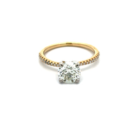 14kt Yellow Gold .10ct tw Diamond Engagement 