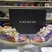 Coach Lowline Low Top Sneaker In Rainbow Signature Canvas Size 11.5  